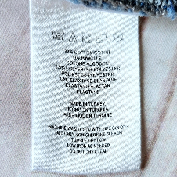 Free People Straight Leg Mid Rise Raw Hem Cropped Blue Jean | Women's Size 25 - Picture 9 of 12